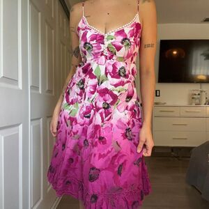 Rare Alberto Makali Floral Cotton Dress – Size 4